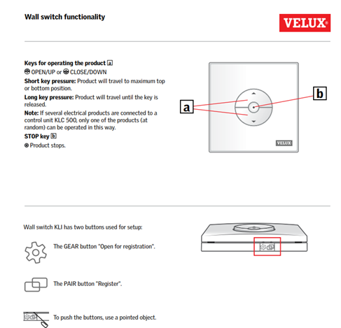 Velux deals remote control